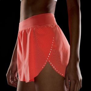 Lululemon Find Your Pace High-Rise Lined Short 3"  NWT 2 raspberry cream